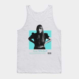 Joni Mitchell // 1970s Fan Art Design Tank Top